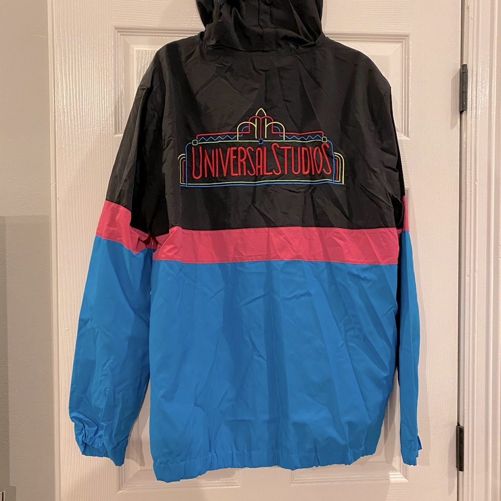 Universal Studios Retro Adult Hooded Windbreaker.